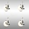 Service Caster 4 Inch 316SS Nylon Wheel Swivel 3/8 Inch Threaded Stem Caster Set Brake SCC SCC-SS316TS20S414-NYS-TLB-381615-4 - alternate 1